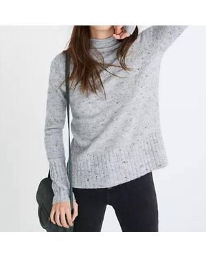 Madewell Donegal Inland Turtleneck Wool Pullover - Gray