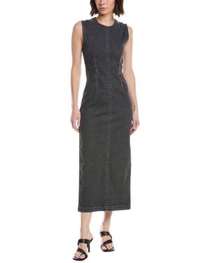 Mother The Swerve Midi Dress - Black