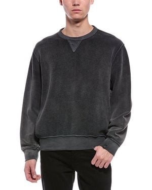 Rag & Bone Milo Textured Crewneck Sweatshirt - Gray