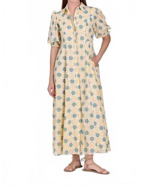 Livro Rosie Midi Dress - Natural