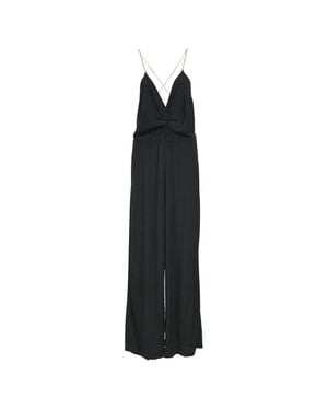 Ba&sh Chain Strap V-Neck Jumpsuit - Black