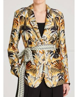 Temperley London Odette Satin Jacket - Metallic