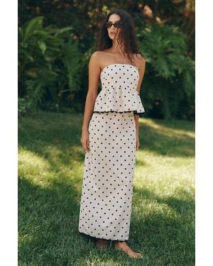 Sundays Alden Polka Dot Skirt - Green