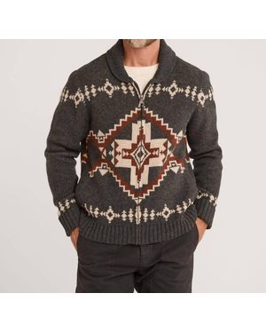 Pendleton Four Corners Zip Sweater - Black