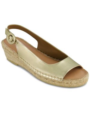 Bernardo Melila Leather Espadrille - Metallic