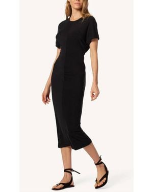SABLYN Lynn Slouch Waist Midi T-Shirt Dress - Black