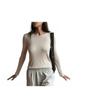 Deiji Studios Knitted Long Sleeve Top - Black
