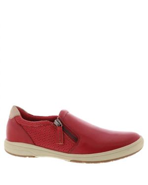 Earth Elsie Leather Slip On - Red