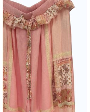 Pol Floral Ruffle Jogger - Pink