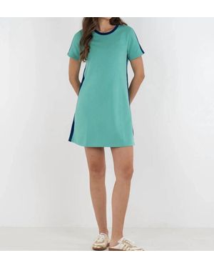 Emily Mccarthy Go Go French Terry Dress - Blue