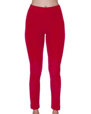 French Kyss Mid Rise Jegging - Red