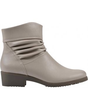 White Mountain Durbon Cushioned Ankle Booties - Gray
