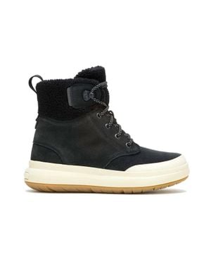 Merrell Marquette Thermo Lace Waterproof Boots, Leather/Suede - Black