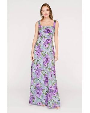 JS Collections Jordana A-Line Gown - Purple