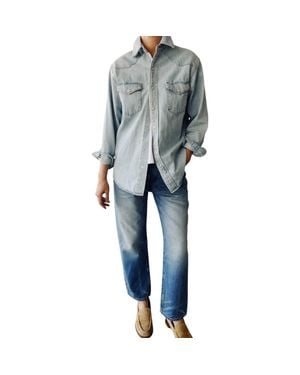 Hey Gang The Western Shirt - Blue