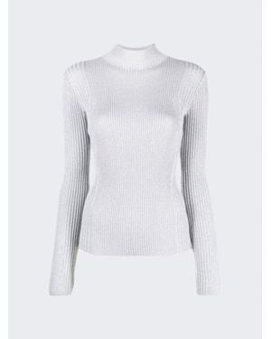 Dion Lee Light Reflective Rib Skivvy - White