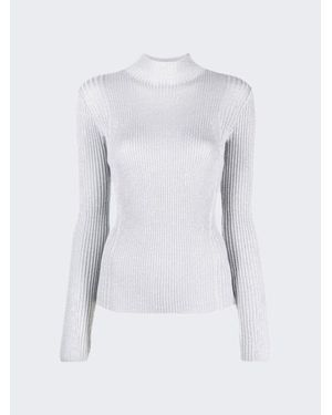 Dion Lee Light Reflective Rib Skivvy - White