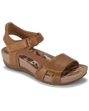 BareTraps Abrielle Strappy Manmade Flatform Sandals - Brown