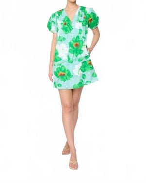 Flora Bea Lupita Mini Dress - Green