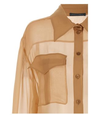 Alberta Ferretti Silk Blouse - Natural