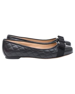 Ferragamo Ferragamo Varina Quilted Ballet Flats - Blue