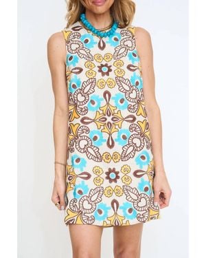 Thml Sleeveless Embroidery Pattern Dress - Natural