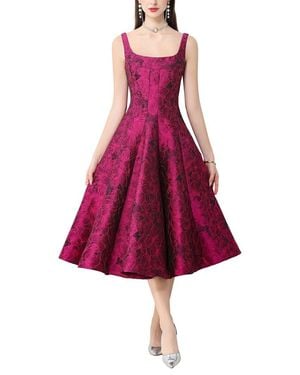 Kaimilan Midi Dress - Red