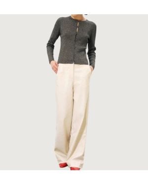 FRNCH Regan Wide Leg Pants - Natural