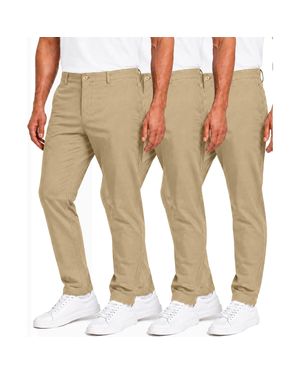 Blu Rock Super Stretch Slim Fit Everyday Chino Pants-3 Pack - Blue