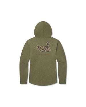 Southern Marsh Classic Camo Duck Originals Hoodie Tee - Green