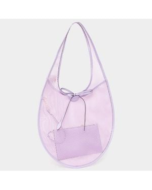 Fashnzfab Mesh Tote Bag - Purple