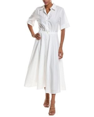 Officine Generale Nadia Poplin Dress - White