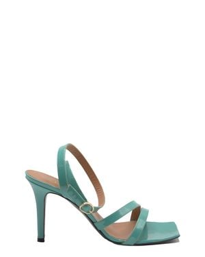 Via Roma 15 Leather Sandals - Green