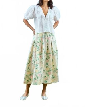 Hunter Bell Alexis Midi Skirt - Green