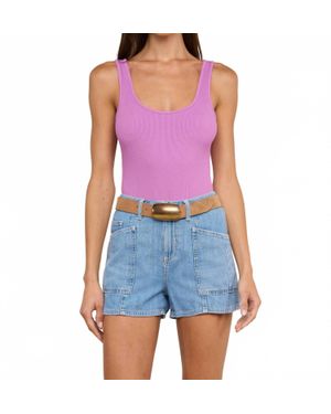 L'Agence Nica Scoopneck Bodysuit - Blue