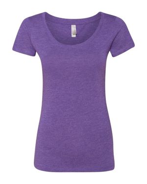Next Level Triblend Scoop Neck T-Shirt - Purple