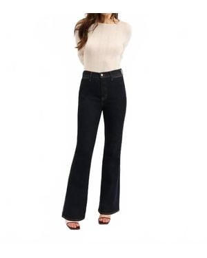 DAZE Sunset Flare High Rise Leg Jeans - Blue