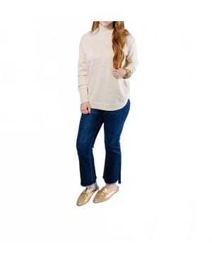 Metric Knits Mock Neck Pullover - Blue