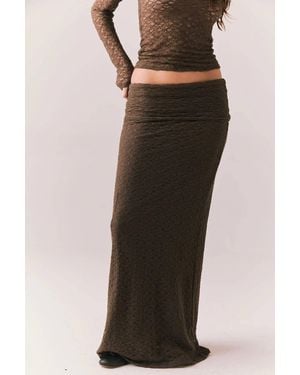 Chaser Brand Pamelaa Maxi Skirt - Brown