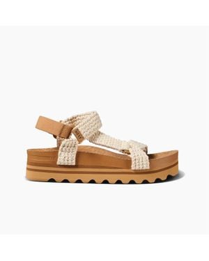Reef Cushion Rem Hi Platform Sandals - Brown