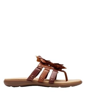 Clarks Elizabelle Mae Slip On Tan Combi 26177105 - Brown