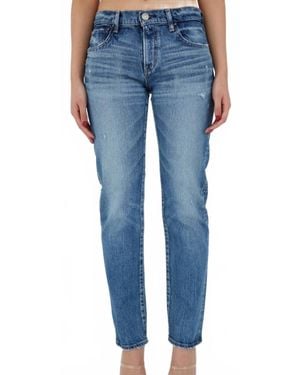 Moussy Mv Mallard Slim Straight - Blue
