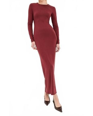 Reformation Tommie Knit Maxi Dress - Red