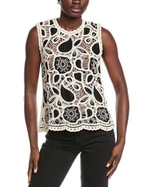 ANNA KAY Lemon Crochet Cardigan - White