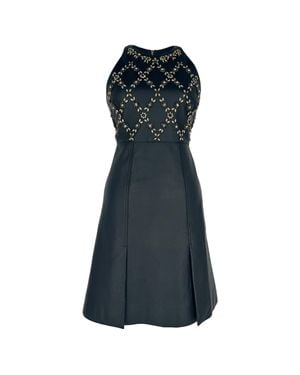 Erdem Crystal Floral Hudson Sleeveless Dress - Blue