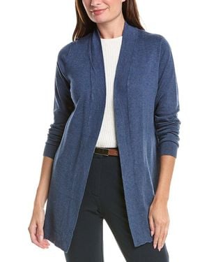 Tahari Open Front Cardigan - Blue