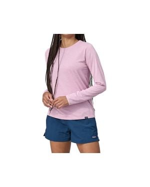 Patagonia Long Sleeve Cap Cool Daily Shirt - Pink