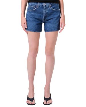 Agolde Loose Fit Parker Long Short - Blue