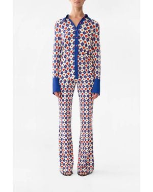 CAMILLA Jersey Flare Pant - Blue