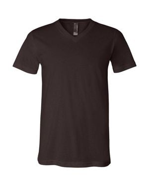 Bella Canvas Jersey V-Neck Tee - Black